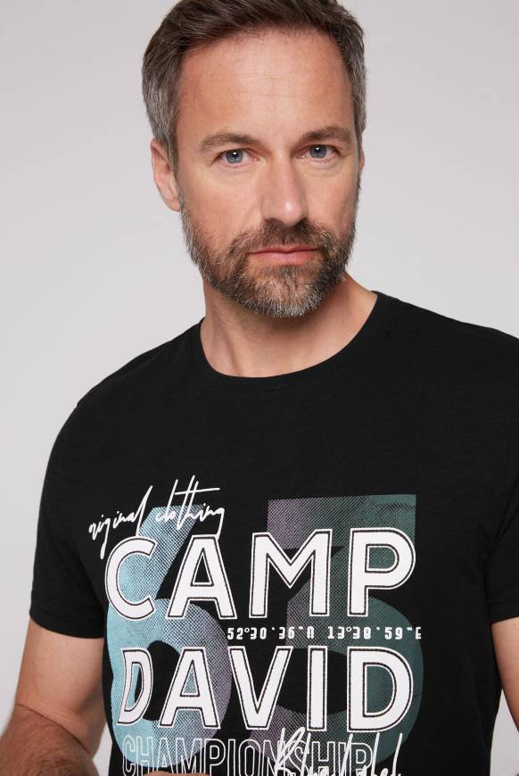 Soccx T-Shirt mit Rubber Print black M Discount Store für neue Produkte