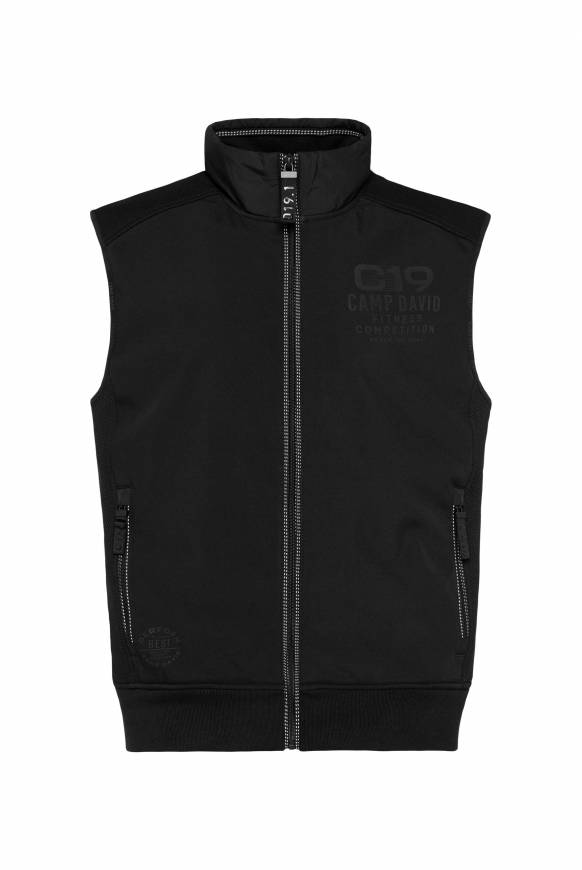 Soccx Outdoorweste im tonigen Materialmix black Rabatte dieses Monats