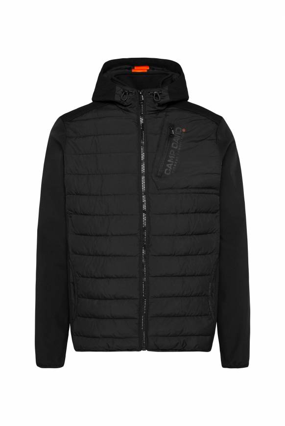 Soccx Softshelljacke im Materialmix mit Kapuze black Outlet