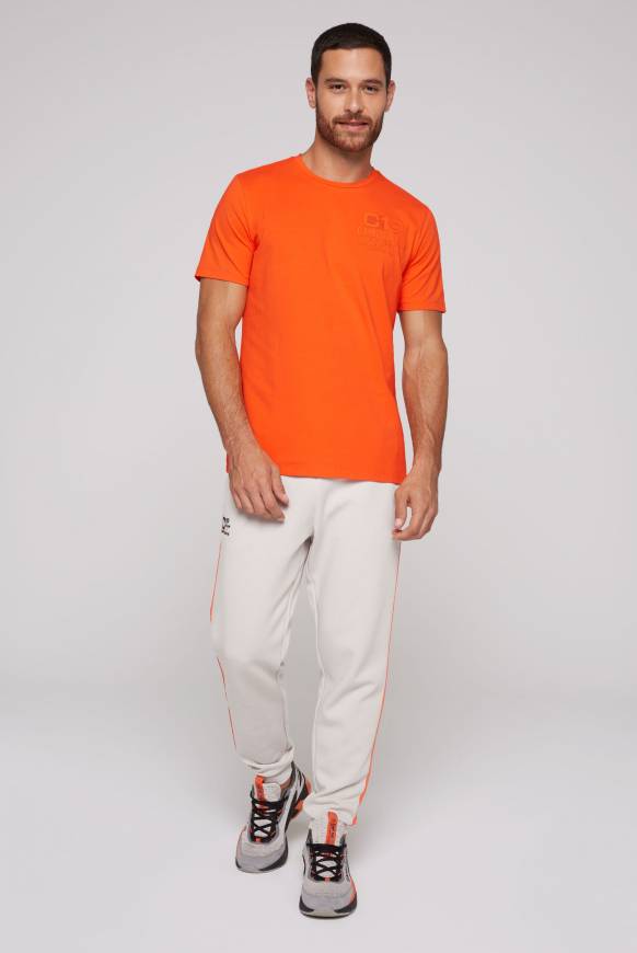 Soccx Sport-T-Shirt mit Artwork signal orange Hotsell