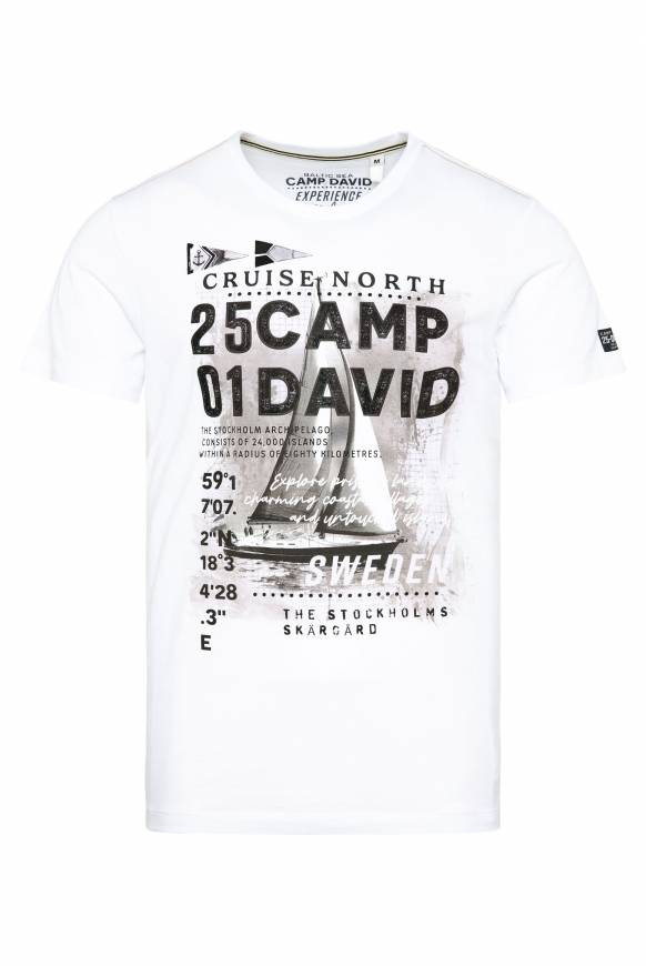 Soccx T-Shirt mit Photoprint opticwhite Sonderangebot