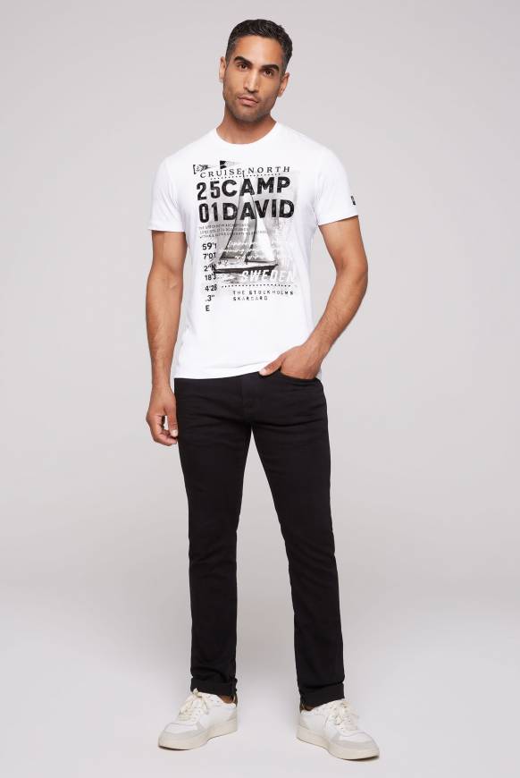 Soccx T-Shirt mit Photoprint opticwhite Sonderangebot