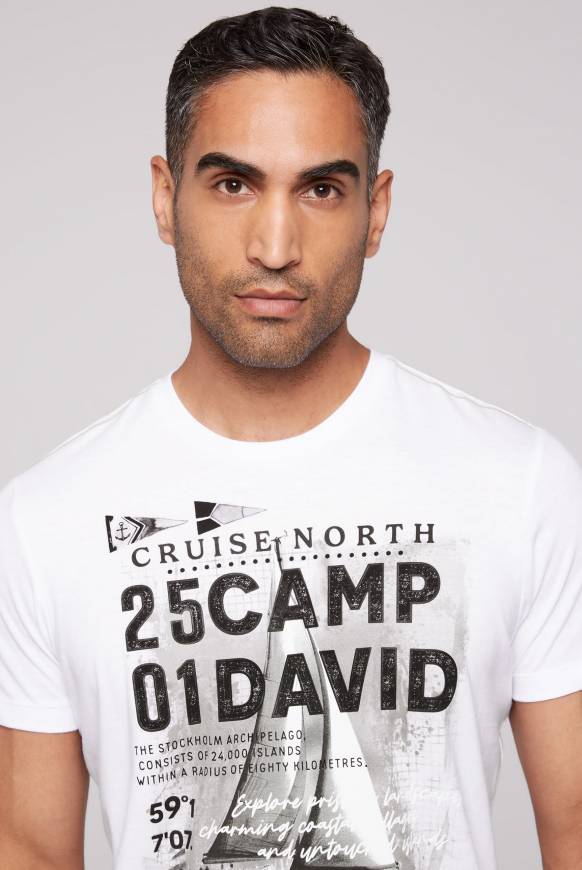 Soccx T-Shirt mit Photoprint opticwhite Sonderangebot