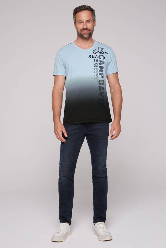Soccx T-Shirt Dip Dye mit senkrechtem Logo Artwork black Großer Ausverkauf