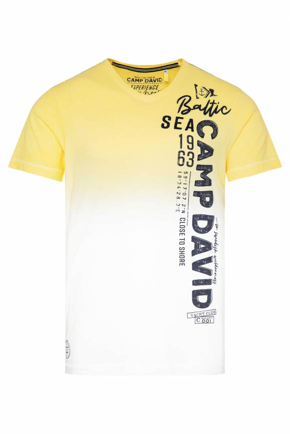 Soccx T-Shirt Dip Dye mit senkrechtem Logo Artwork light lime Begrenztes Angebot