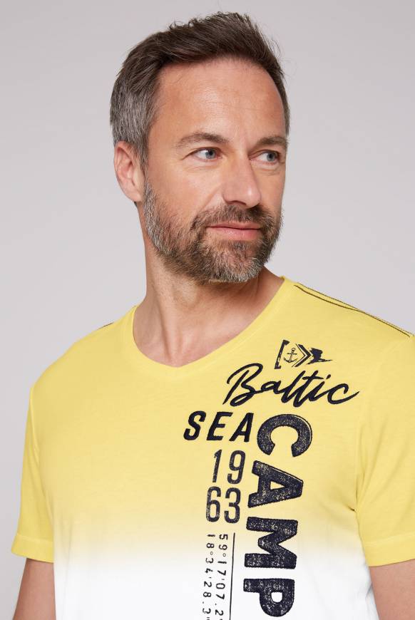 Soccx T-Shirt Dip Dye mit senkrechtem Logo Artwork light lime Begrenztes Angebot