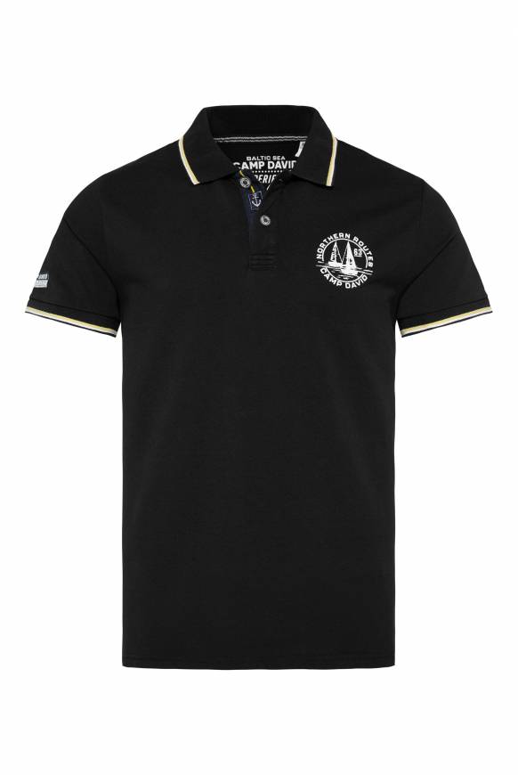 Soccx Pikee-Polo mit Tipping-Effekten black Online Shopping