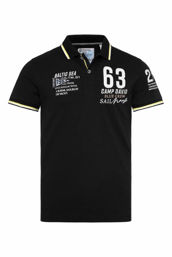 Soccx Kurzarmpolo Pikee mit Logo Artworks black Black Friday