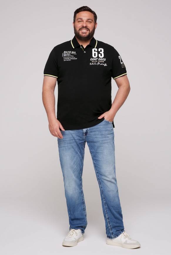 Soccx Kurzarmpolo Pikee mit Logo Artworks black Black Friday