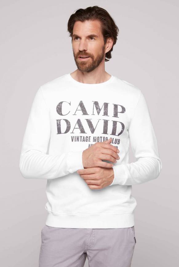 Soccx Sweatshirt mit Vintage Print opticwhite Zeitbegrenzte Promotion