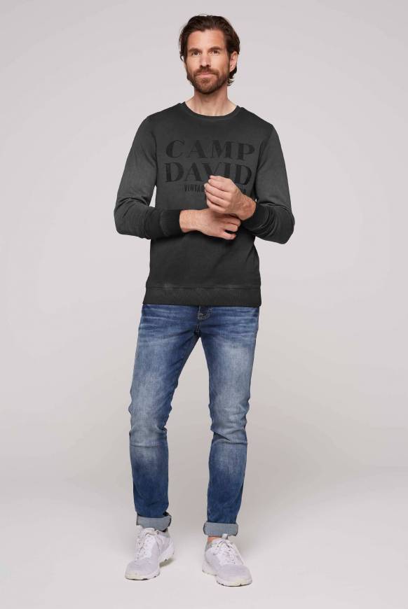Soccx Sweatshirt mit Vintage Print black Bis zu 50% Rabatt