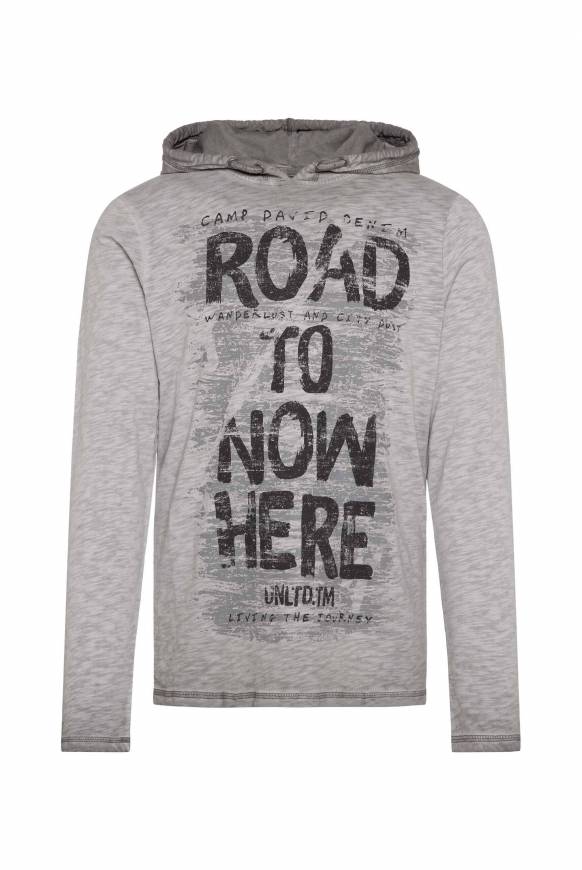 Soccx Langarmshirt mit Kapuze und Vintage Print shadow Bis zu 65% Rabatt