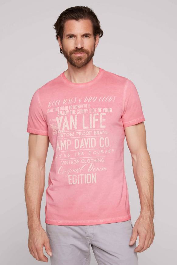 Soccx T-Shirt mit Wording Print im Vintage Look sunrise Sonderangebot der Fabrik