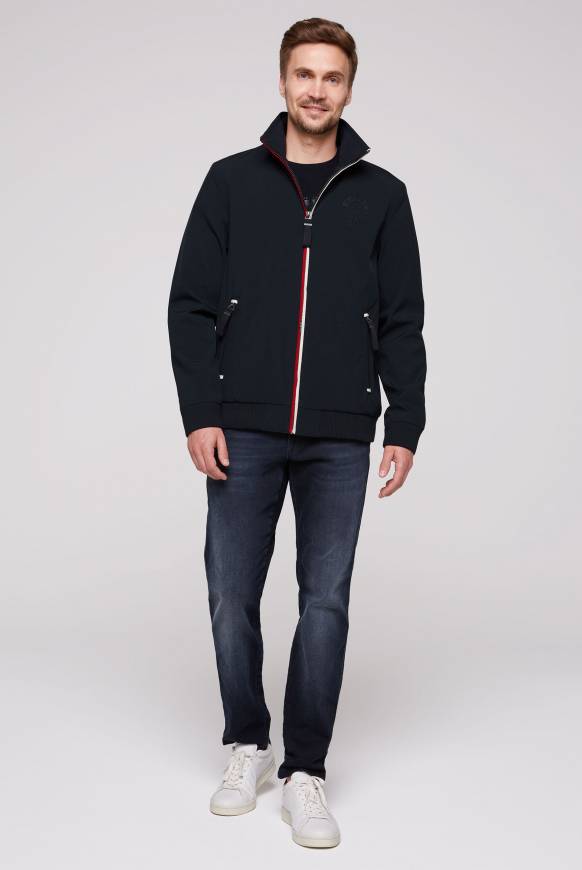 Soccx Softshelljacke im Blouson-Stil mit Artworks blue navy Kostenloser Versand international