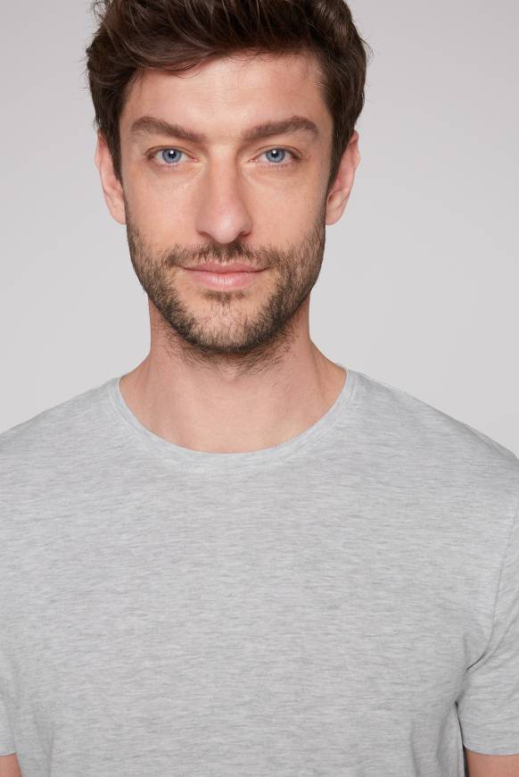 Soccx Basic T-Shirt Rundhals 2er-Pack grey melange Angebote