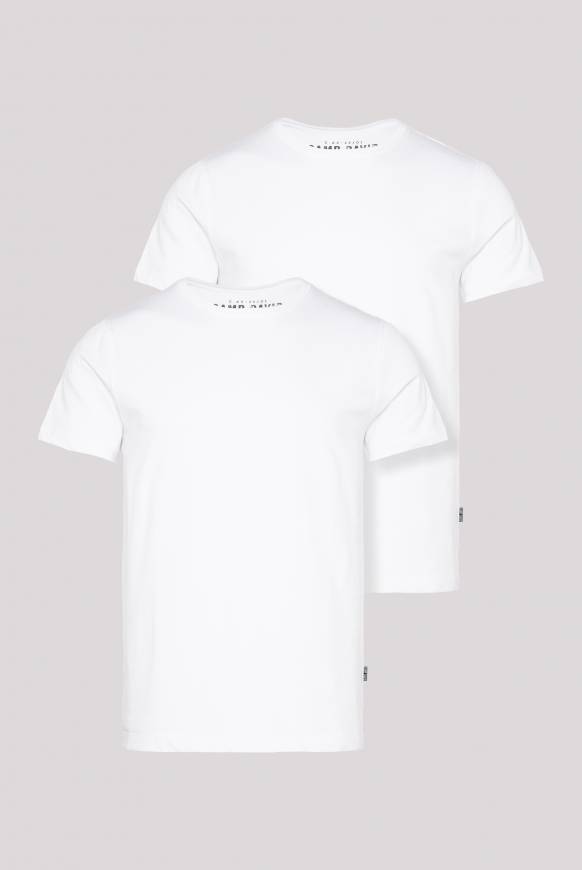 Soccx Basic T-Shirt Rundhals 2er-Pack opticwhite Hotsell