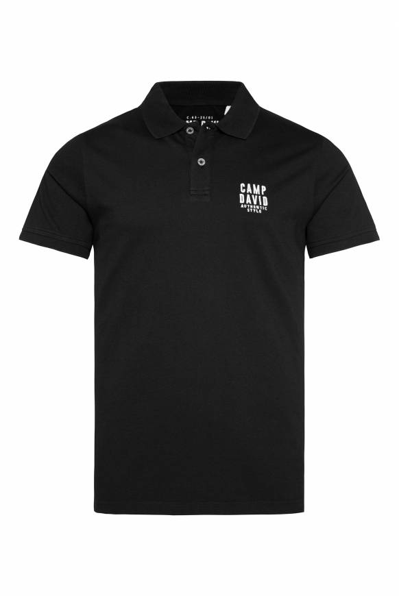 Soccx Basic Pikee-Polo mit Logo-Stickerei black Kostenloser Versand