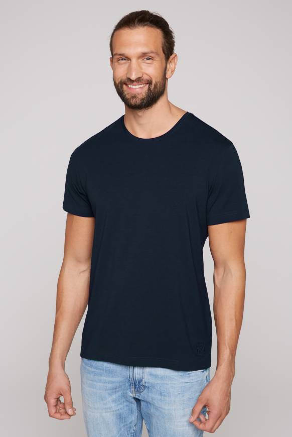 Soccx Basic T-Shirt mit Rundhalsausschnitt, Doppelpack blue navy / blue navy Sonderangebot