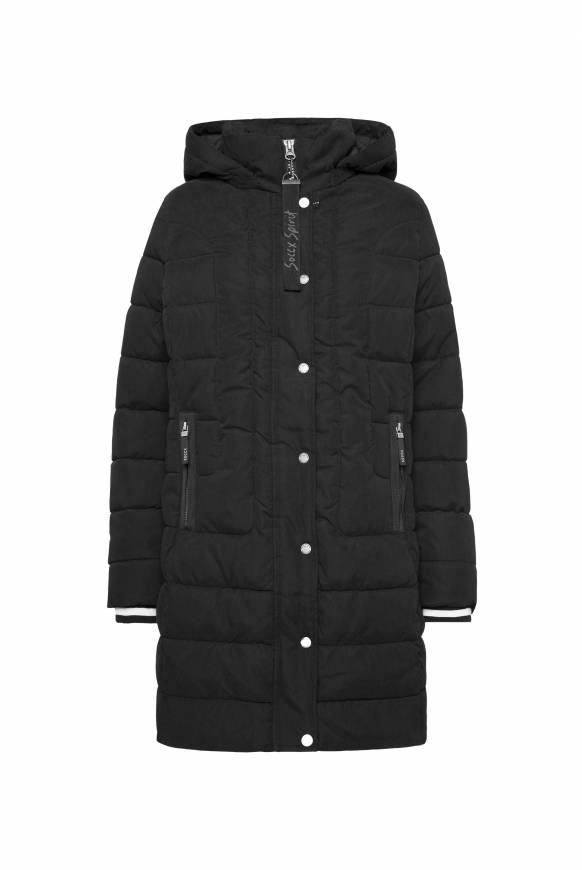 Soccx Peached Parka mit abtrennbarer Kapuze black Begrenzte Freigabe
