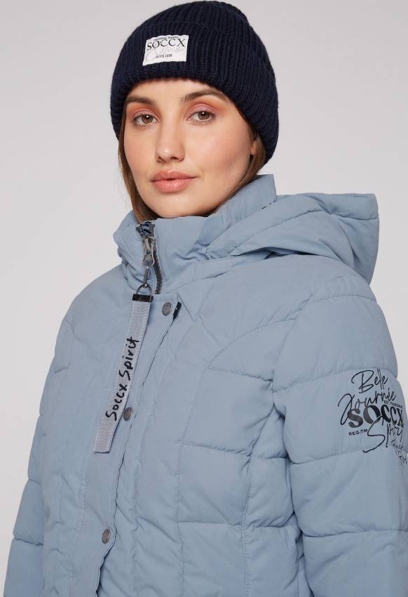 Soccx Peached Parka mit abtrennbarer Kapuze cool grey Letzte 3 Tage