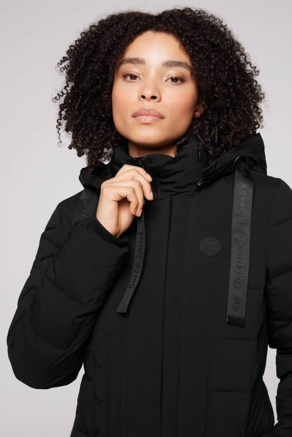 Soccx Puffer-Jacke mit abtrennbarer Kapuze black Letzte 2 Tage
