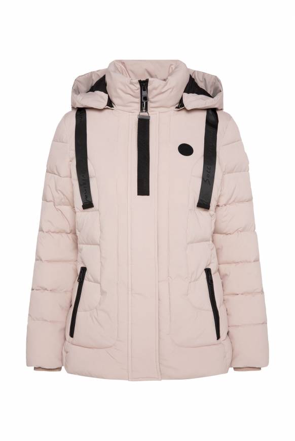 Soccx Puffer-Jacke mit abtrennbarer Kapuze light beige Letzter Tag