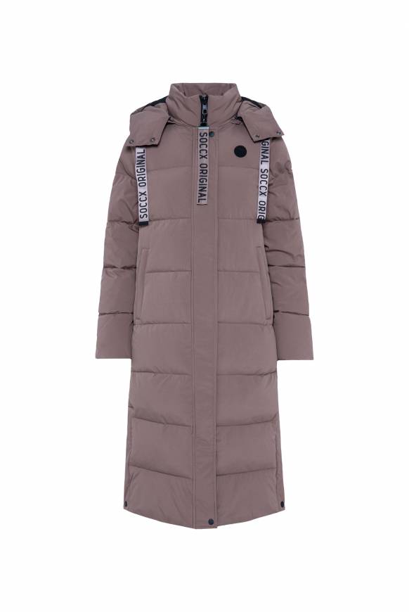 Soccx 2-in-1 Puffer Coat und Weste brown Bis zu 65% Rabatt