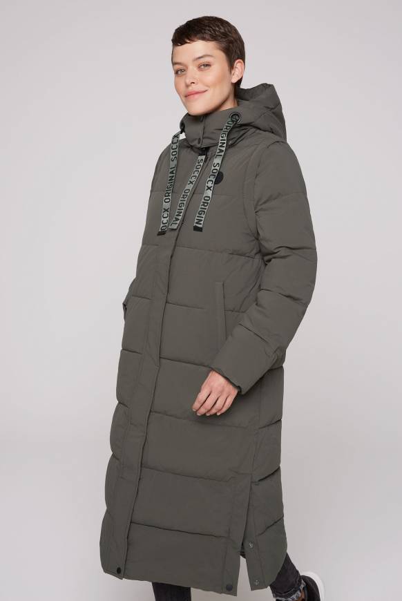 Soccx 2-in-1 Puffer Coat und Weste olive Vierteljährliche Förderung