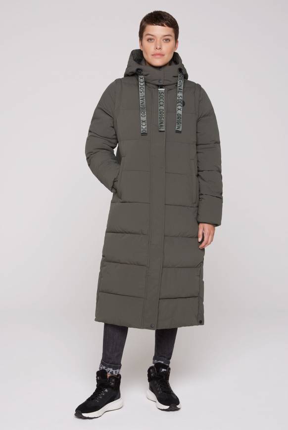 Soccx 2-in-1 Puffer Coat und Weste olive Vierteljährliche Förderung
