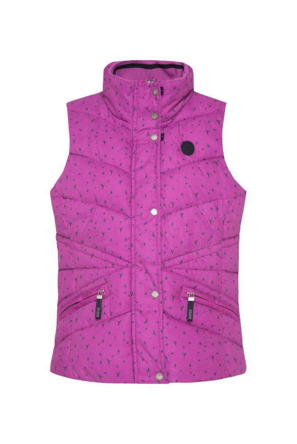 Soccx Steppweste mit filigranem All Over Print iced berry Super Rabatt