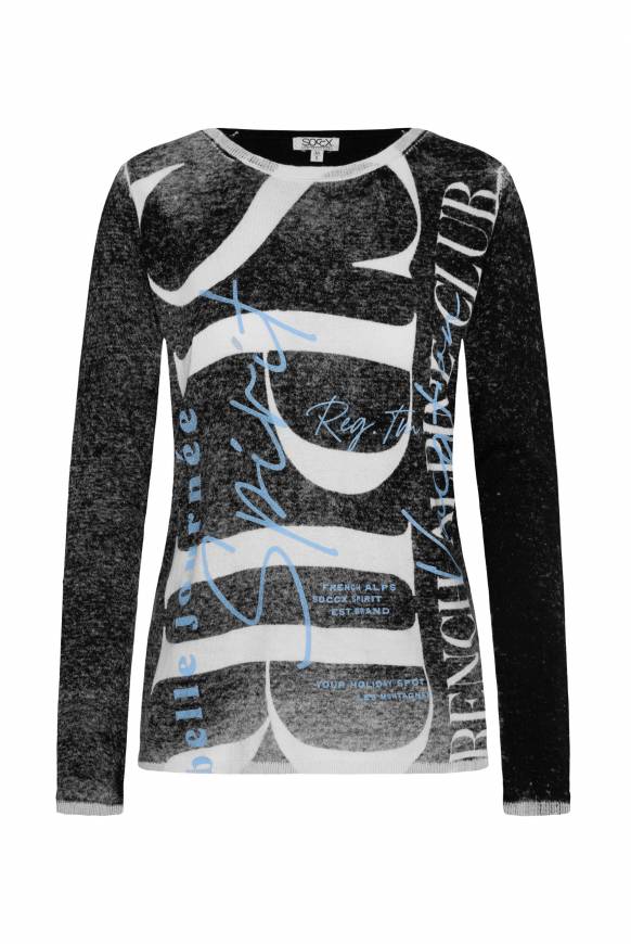 Soccx Pullover mit Acid Prints black 50% Rabatt für begrenzte Zeit