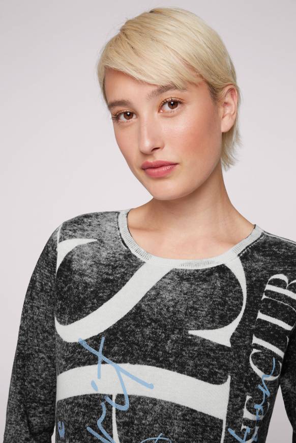 Soccx Pullover mit Acid Prints black 50% Rabatt für begrenzte Zeit