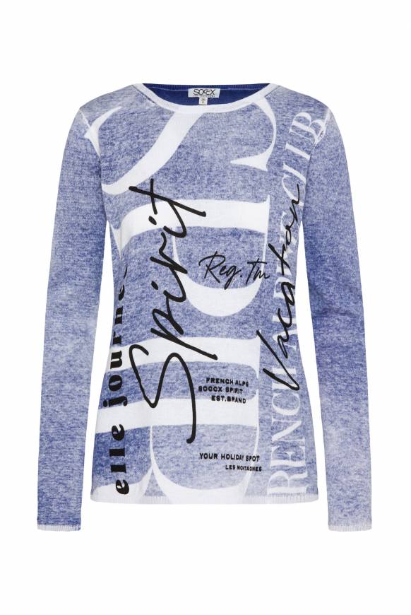 Soccx Pullover mit Acid Prints vividblue Rabatte dieses Monats