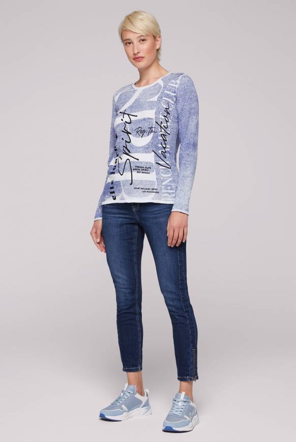 Soccx Pullover mit Acid Prints vividblue Rabatte dieses Monats