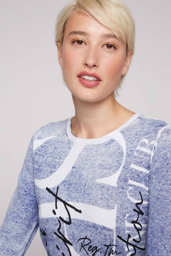 Soccx Pullover mit Acid Prints vividblue Rabatte dieses Monats