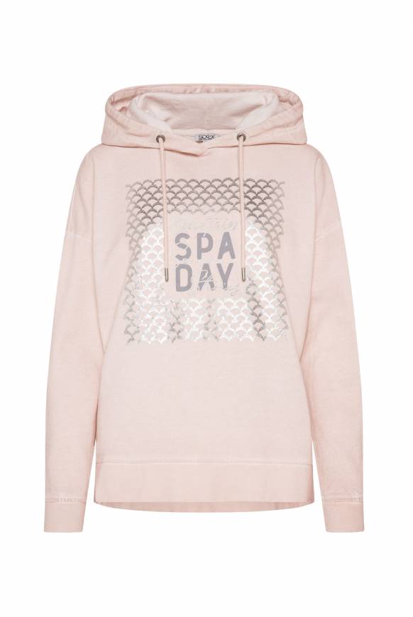 Soccx Hoodie Oil Dyed mit Artwork rose blush Vatertagsangebot