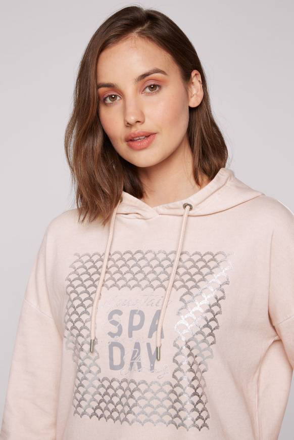 Soccx Hoodie Oil Dyed mit Artwork rose blush Vatertagsangebot