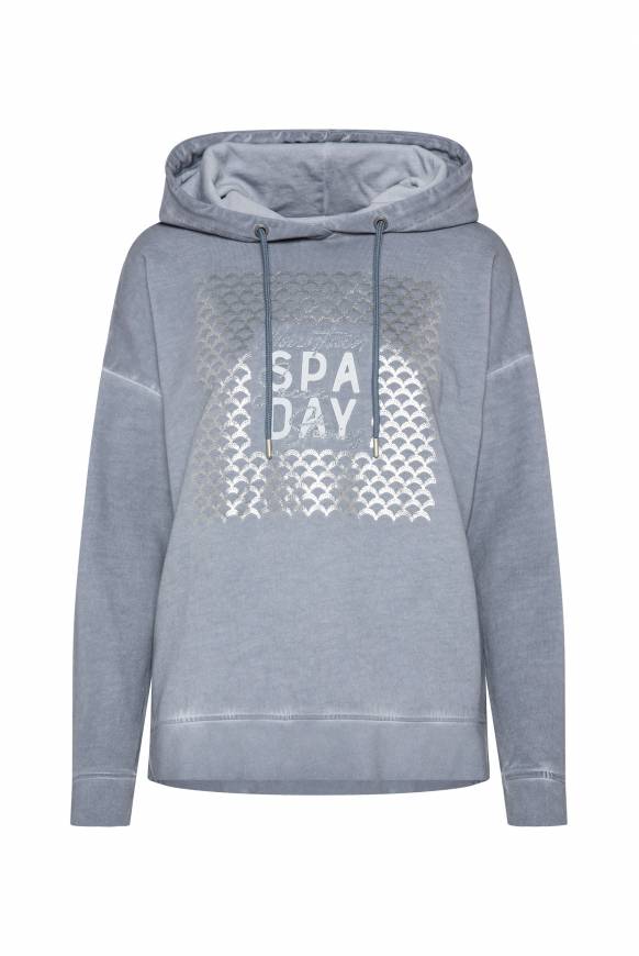 Soccx Hoodie Oil Dyed mit Artwork cold grey Valentinstagsangebot
