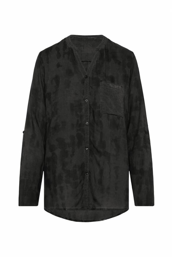 Soccx Langarmbluse mit All Over Print black Nur noch ein Tag übrig