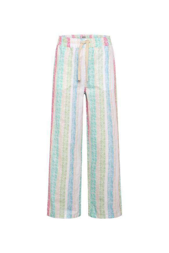 Soccx Bunt gestreifte Leinenhose multi color Versandkostenfrei