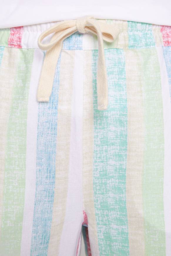 Soccx Bunt gestreifte Leinenhose multi color Versandkostenfrei