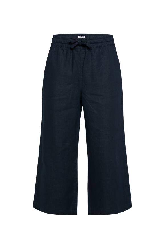 Soccx Culotte aus Leinen mit Elastikbund blue navy Großer Ausverkauf