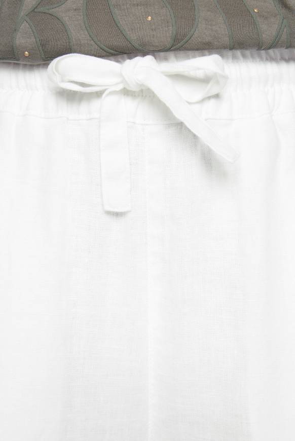 Soccx Klassische Leinenhose mit Elastikbund opticwhite Preisnachlass
