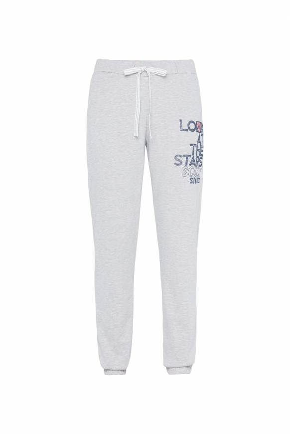 Soccx Sweathose mit Glitter Print grey melange XXL Cyber Monday