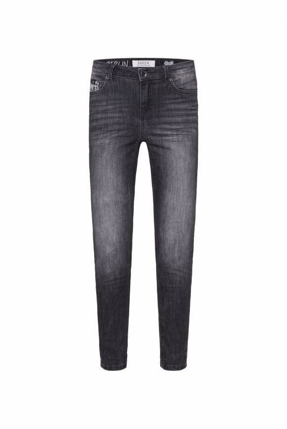 Soccx Jeans MI:RA Slim Fit black vintage Osterangebot
