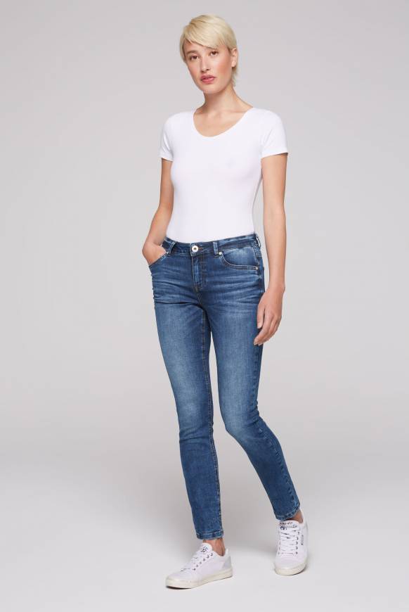 Soccx Jeans MI:RA Slim Fit blue vintage Valentinstagsangebot