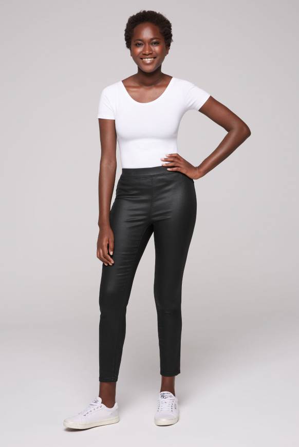 Soccx Jeggings PI:A Skinny Fit black washed Lagerräumung