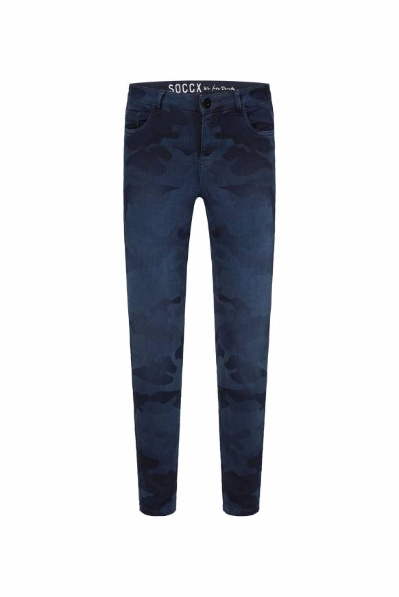 Soccx Jeans MI:RA Slim Fit blue camouflage Bestseller