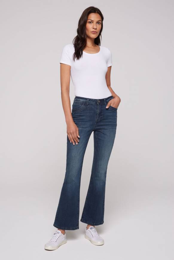 Soccx Flared Jeans PA:LA Regular Fit deep sea Saisonale Angebote