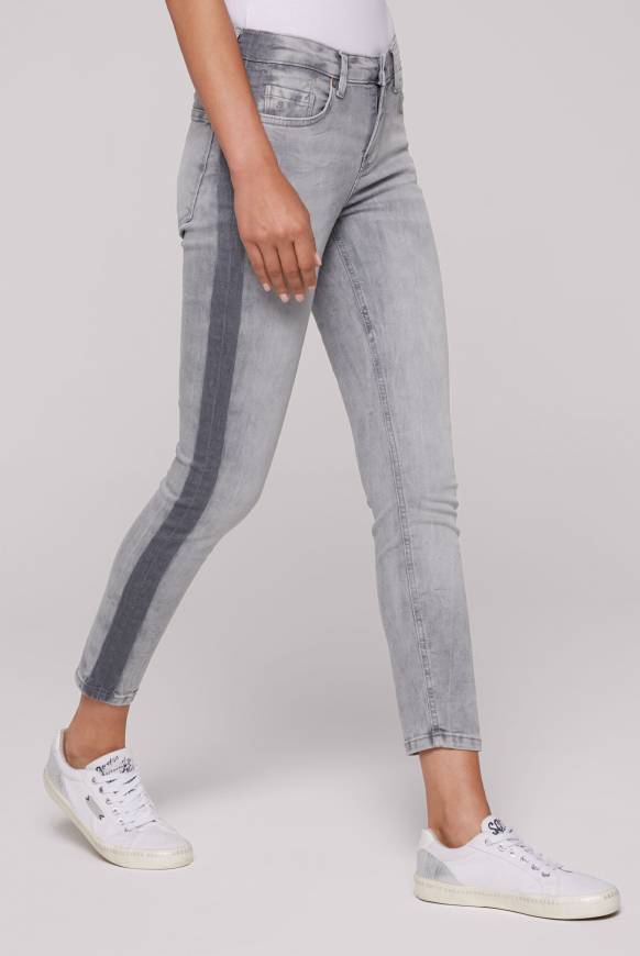 Soccx Jeans MI:RA mit Seitenstreifen grey Räumungsverkauf